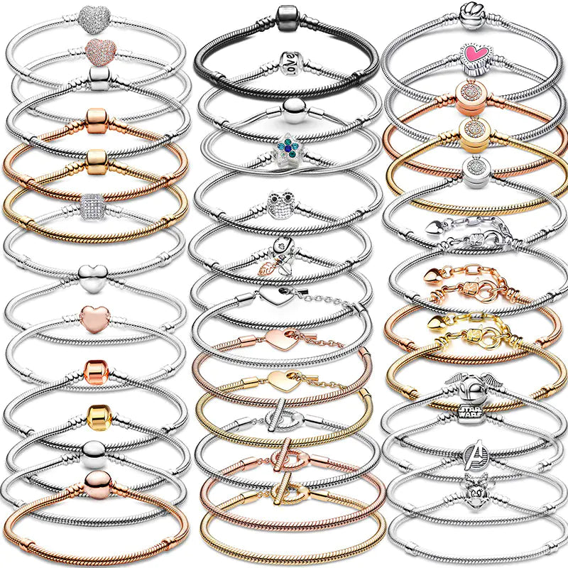 Panjia Dora Crown Zircon Cartoon Snake Bone Bracelet